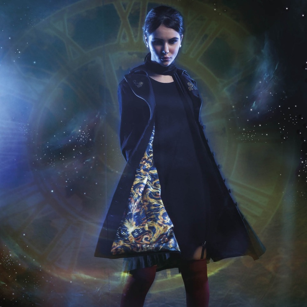 Doctor Who Tardis Coat with Van Gogh Pattern